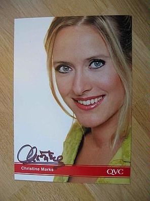 QVC Fernsehmoderatorin Christine Marks - handsigniertes Autogramm!!!