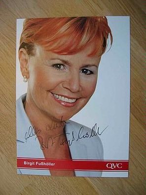 QVC Fernsehmoderatorin Birgit Fußhöller - Autogramm!