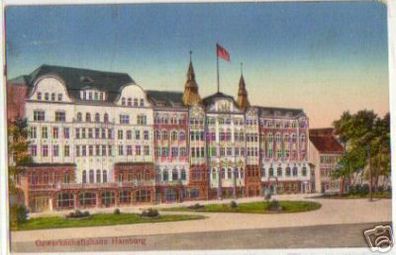 15863 Ak Gewerkschaftshaus Hamburg 1919