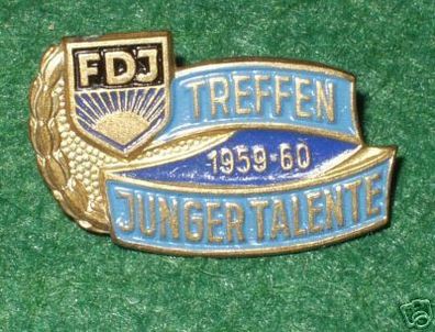 DDR Abzeichen Treffen Junger Talente FDJ 1959-1960