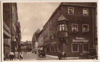 15599 Ak Pirna/ Elbe Dohnaschestrasse Weinhaus um 1930