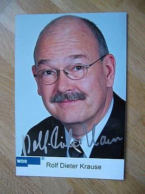 WDR Fernsehmoderator Rolf Dieter Krause - handsigniertes Autogramm!!!