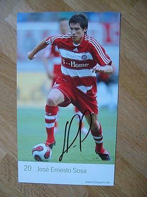 FC Bayern München Saison 07/08 Jose Ernesto Sosa - handsigniertes Autogramm!!!