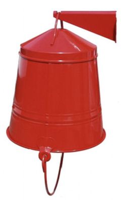 Löscheimer 10 Liter verzinkt rot Feuerlöscheimer inkl. Wandhalter
