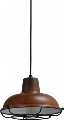 Pendelleuchte Schwarz E27 Ø26cm Hängeleuchte Lampe Decke Vintage Innenlampe NEU