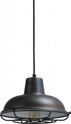 Vintage Pendelleuchte Ø26cm Schwarz E27 Decke Lampe Hängeleuchte Hängelampe NEU