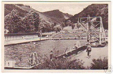 13933 Ak Leutenberg Thüringen Schwimmbad 1956