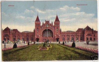 15569 Ak Altona Hauptbahnhof 1913