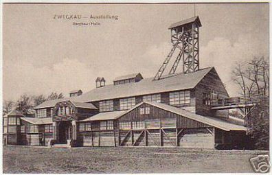 16245 Ak Zwickau Ausstellung Bergbau Halle 1906