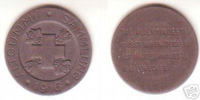 seltene Medaille Altgummi Sammlung 1.Weltkrieg 1916
