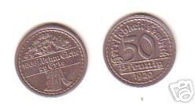 50 Pfennig Notgeld Münze Herrlichkeit Lembeck 1920