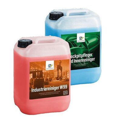 Nextzett (ehem. Einszett) Industriereiniger W99 + Cockpitpfleger je 1x10L