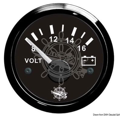 Voltmeter Batterieanzeige Spannungsanzeige Spannungsmesser Skala 8/16 Volt