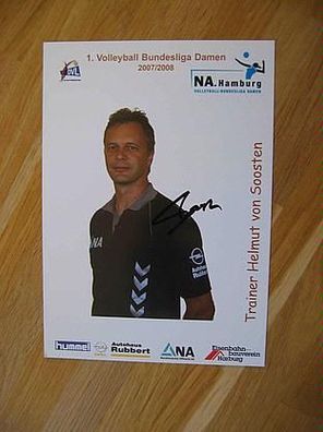 Volleyball Bundesliga NA. Hamburg - Helmut von Soosten - handsigniertes Autogramm!!!