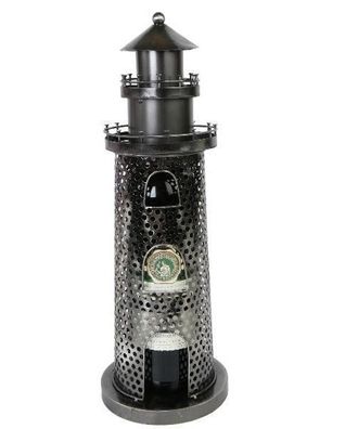 Metall Flaschenhalter „Leuchtturm“ ca. 14x40cm Flaschenständer Boot Freizeit