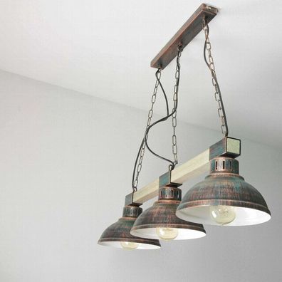 Hängeleuchte in Kupfer inkl. heller 12W LED Decke Vintage Lampe Hängelampe NEU