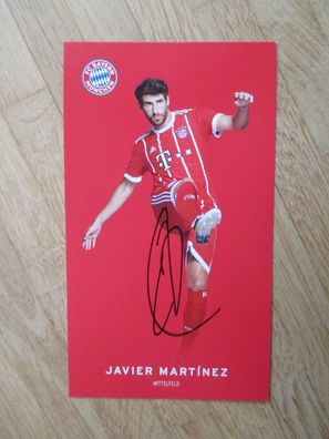 FC Bayern München Saison 17/18 Javier Martinez - handsigniertes Autogramm!!!