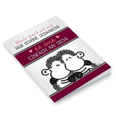 Sheepworld Notebook Notizbuch 07 "Ich denke, Einfach An Dich!" Neuware