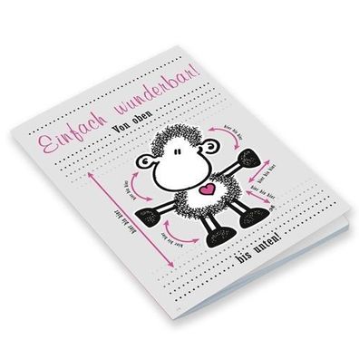 Sheepworld Notebook Notizbuch 14 "Einfach wunderbar!" Neuware