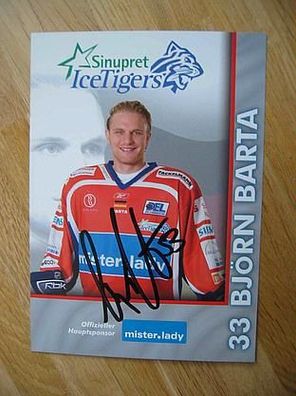 Eishockey Nürnberg Ice Tigers 2007/08 Björn Barta - handsigniertes Autogramm!!!
