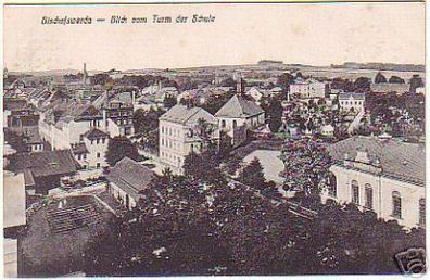 16042 AK Bischofswerda-Blick vom Turm der Schule 1918
