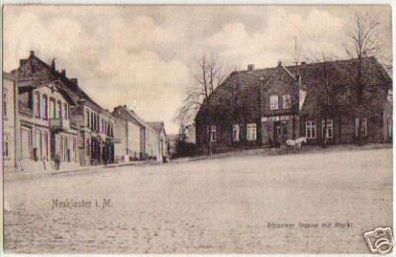 14616 Ak Neukloster Bützower Straße mit Markt 1906