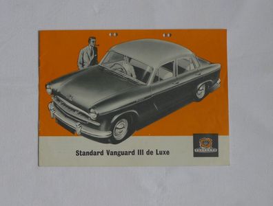 Standard Vanguard III de Luxe 1957 , Oldtimer Prospekt