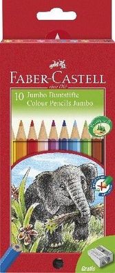 Faber-Castell Jumbo Farbstift 10er Kartonetui