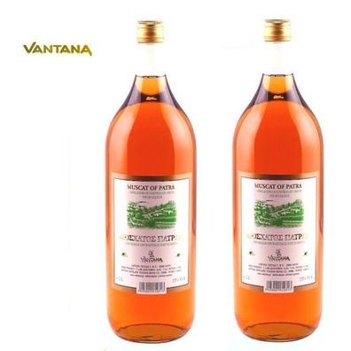 Muskat aus Patras 2x 2l Vantana AOC süßwein Likörwein Dessertwein