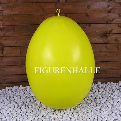 Osterei blau Ostern Werbefigur aufhängen Werbung Deko Außendekoration Ei groß gelb