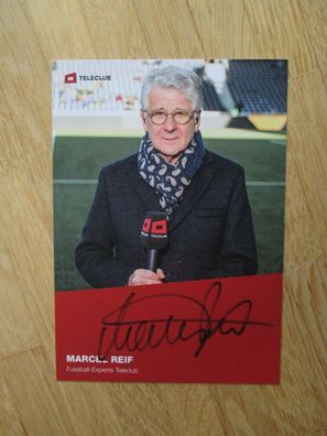 Teleclub Fernsehmoderator Marcel Reif - handsigniertes Autogramm!!!