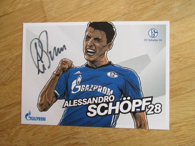 FC Schalke 04 Saison 17/18 Alessandro Schöpf - handsigniertes Autogramm!!!