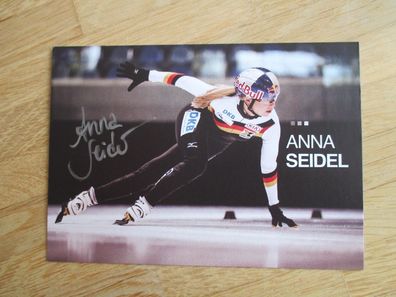 Shorttrackerin Anna Seidel - handsigniertes Autogramm!!!