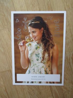 Mosel Weinprinzessin 2017/2018 Marie Jakoby - handsigniertes Autogramm!!!