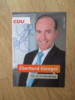 MdB CDU Turner Legende Eberhard Gienger - handsigniertes Autogramm!!!