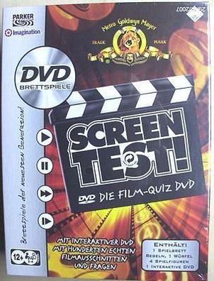 Screen Test Brettspiel mit Film Quiz DVD Neu ovp !