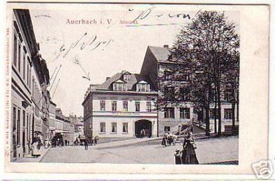 15900 Ak Auerbach i.V. Hotel "Braunes Ross" 1910