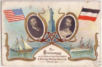 17877 Ak Amerikafahrt des Prinzen Heinrich 1902