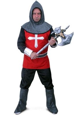 5 Teiliges Ritter Knight Mittelalter Kostüm Herren 54-60 Krausritter
