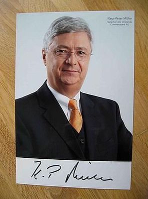 Commerzbank Chef Klaus-Peter Müller - handsigniertes Autogramm!!!
