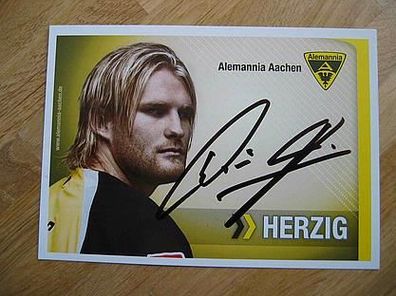 Alemannia Aachen Saison 07/08 Nico Herzig - handsigniertes Autogramm!!!
