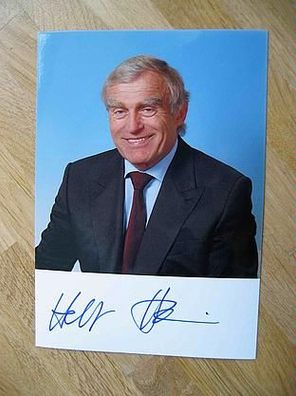 Bundesminister a.D. Prof. Dr. Helmut Haussmann Autogram