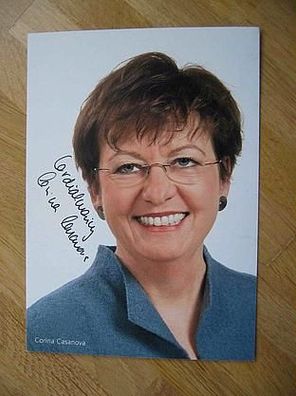 Bundeskanzlerin Corina Casanova - handsign. Autogramm!!