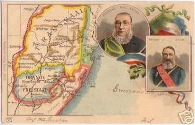 13535 Ak Lithographie Transvaal Oranje Freistaat 1900