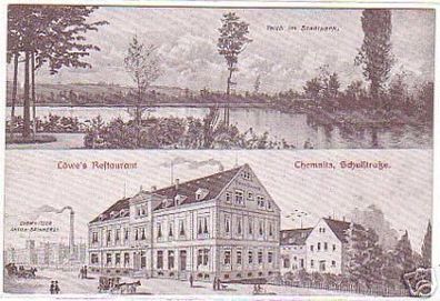 15538 Mehrbild Ak Chemnitz Löwe´s Restaurant um 1910
