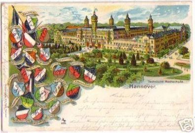 16536 Studentika Ak Hannover technische Hochschule 1902