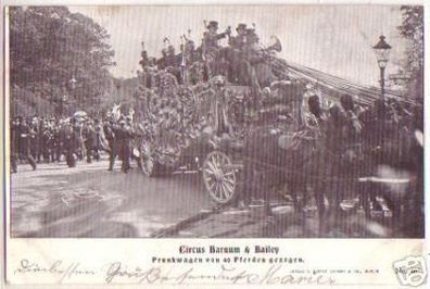 16660 Ak Circus Barnum & Bailey Prunkwagen 1900