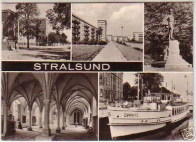 11849 Mehrbild Ak Stralsund Heinrich Heine Ring usw1974