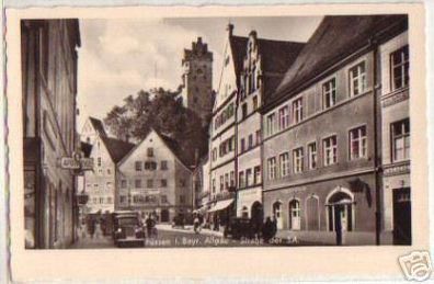 05488 Ak Füssen im Allgäu Strassenansicht um 1940