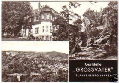 11973 Ak Blankenburg Harz Gaststätte "Grossvater" 1980